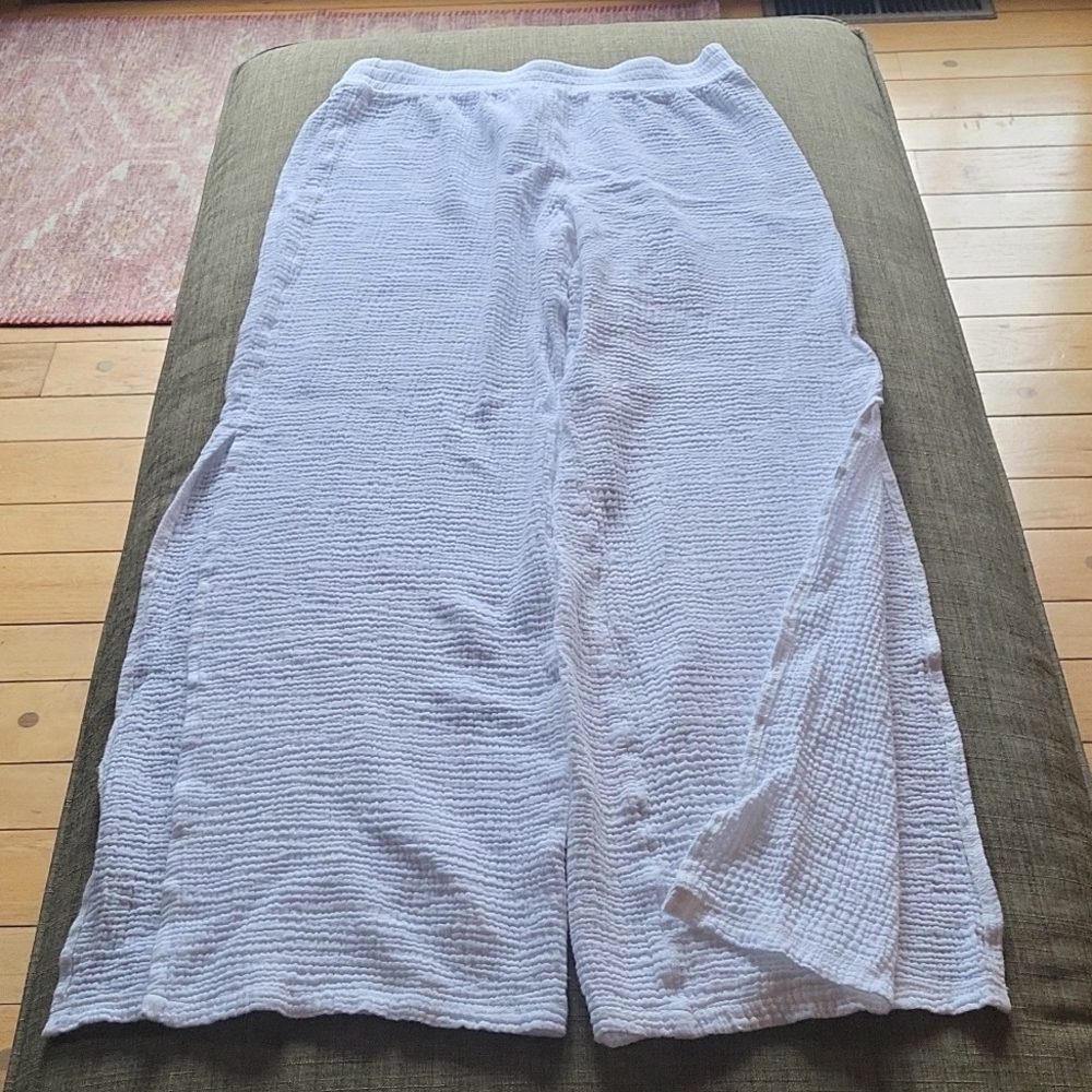 Shade & Shore White Beach Cover-up Pants Sz SM